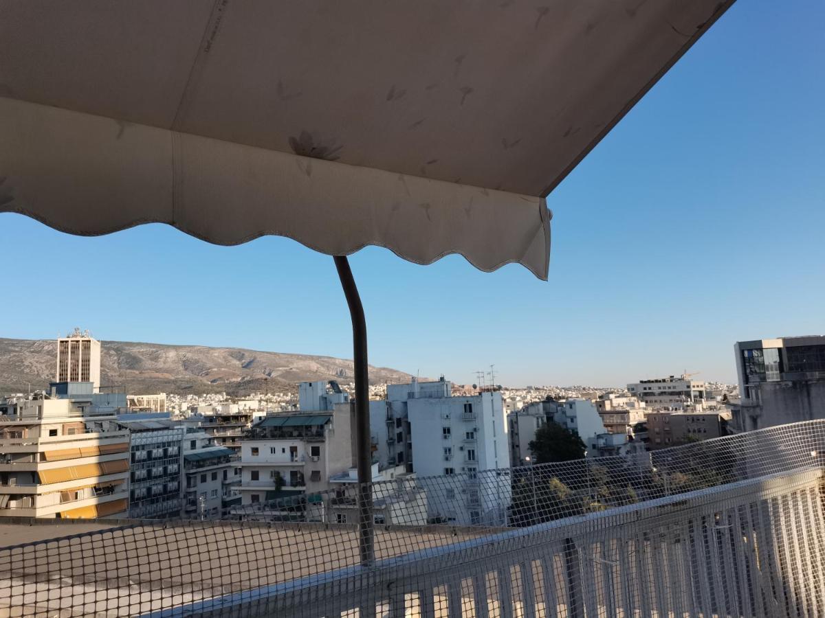 Penthouse Spacious W Super Wifi & Terrace, 2 Min From Metro Athen Eksteriør bilde