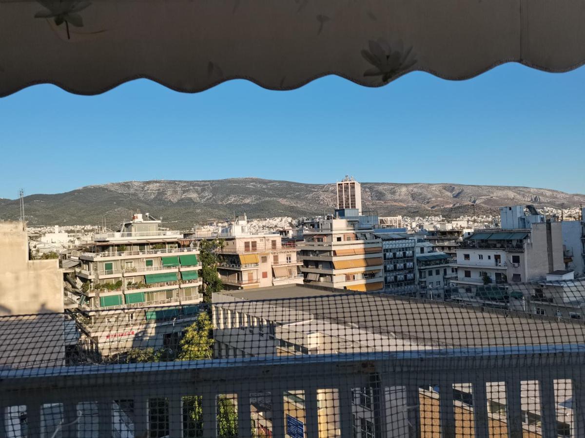 Penthouse Spacious W Super Wifi & Terrace, 2 Min From Metro Athen Eksteriør bilde