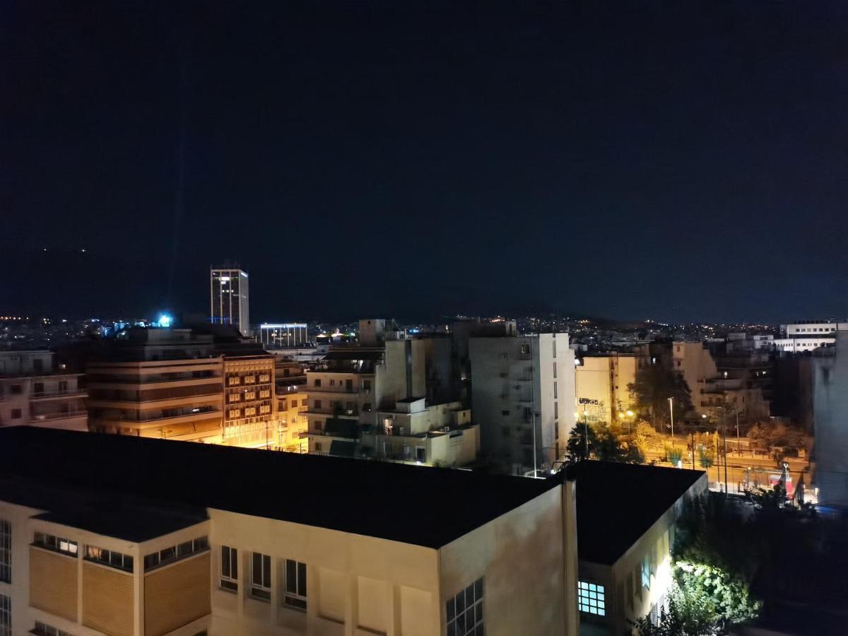 Penthouse Spacious W Super Wifi & Terrace, 2 Min From Metro Athen Eksteriør bilde