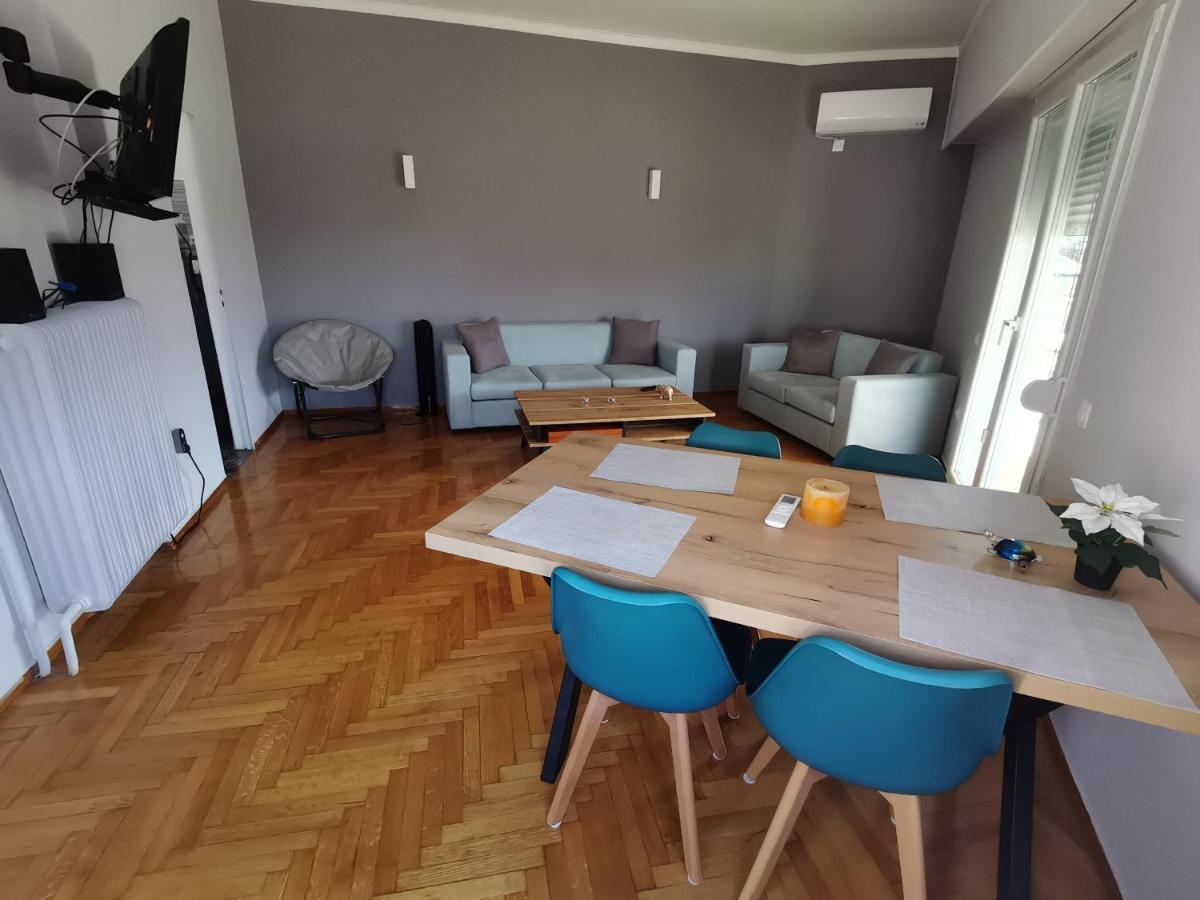 Penthouse Spacious W Super Wifi & Terrace, 2 Min From Metro Athen Eksteriør bilde